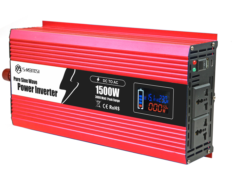 LSP1500-1500W 应急/车载/家居/户外纯正弦波逆变器，多功能智能数显逆变器