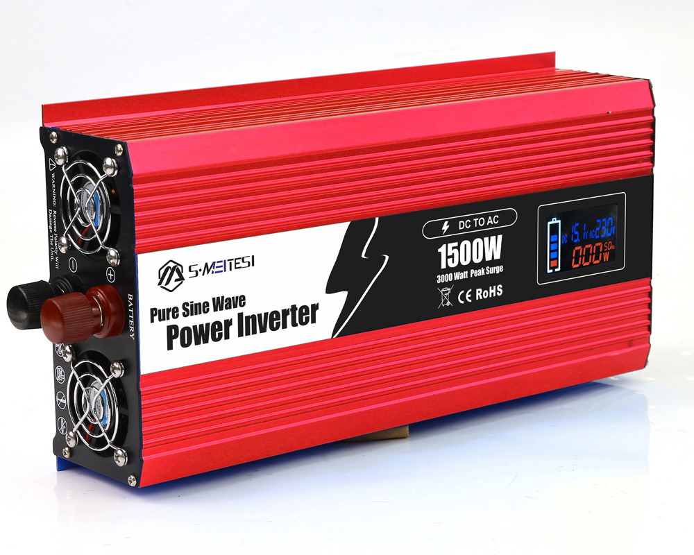 LSP1500-1500W 应急/车载/家居/户外纯正弦波逆变器，多功能智能数显逆变器