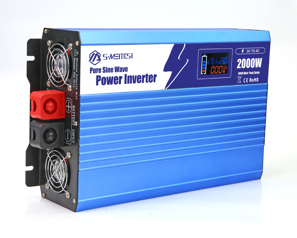 LSP2000-2000W 应急/车载/家居/户外纯正弦波逆变器，多功能智能数显逆变器