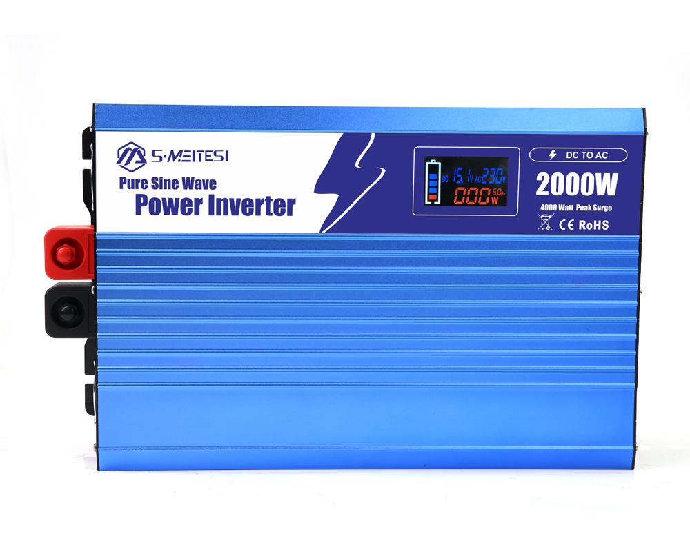 LSP2000-2000W 应急/车载/家居/户外纯正弦波逆变器，多功能智能数显逆变器