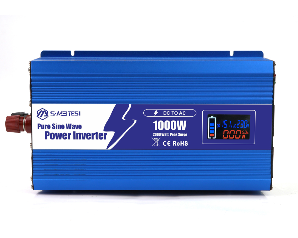 LSP1000-1000W 应急/车载/家居/户外纯正弦波逆变器，多功能智能数显逆变器