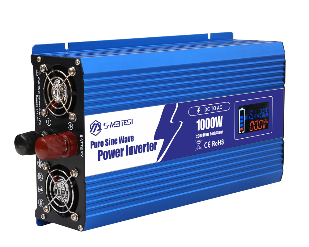 LSP1000-1000W 应急/车载/家居/户外纯正弦波逆变器，多功能智能数显逆变器