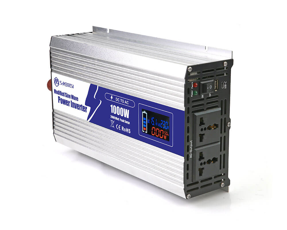 LNP1000-1000W Intelligent LCD Modified Sine Wave DC 12V 24V 48V To AC 110v 220V Power Inverter