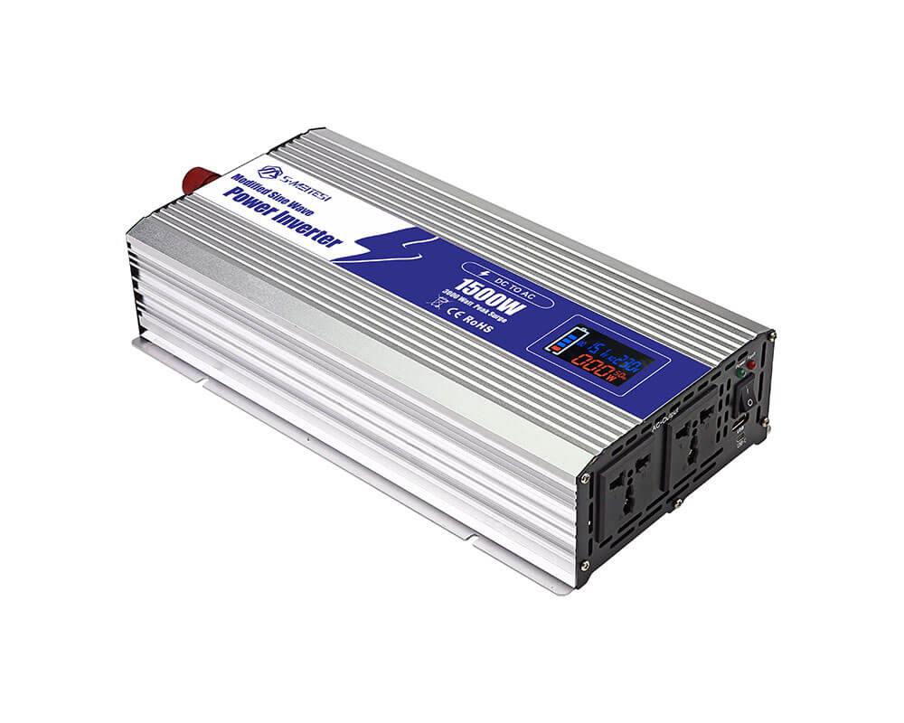 LNP1500-1500W Intelligent LCD Modified Sine Wave DC 12V 24V 48V To AC 110v 220V Power Inverter