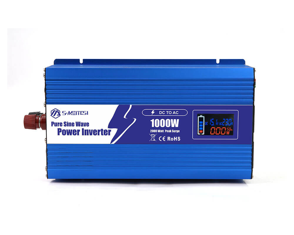 LSP1000-1000W Intelligent LCD Pure Sine Wave DC 12V 24V 48V To AC 110v 220V Power Inverter