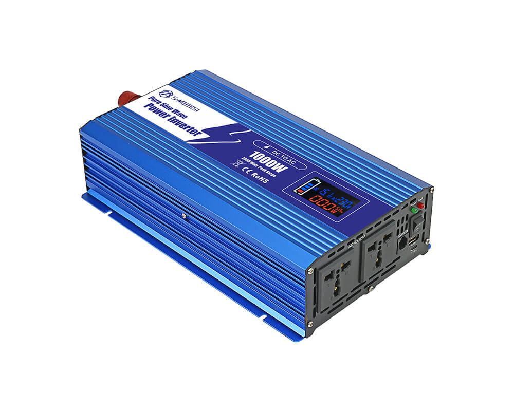 LSP1000-1000W Intelligent LCD Pure Sine Wave DC 12V 24V 48V To AC 110v 220V Power Inverter
