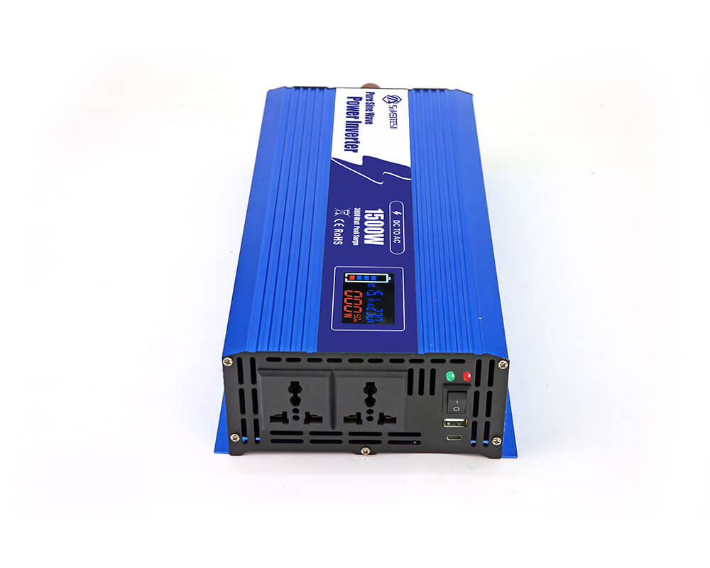 LSP1500-1500W Intelligent LCD Pure Sine Wave DC 12V 24V 48V To AC 110v 220V Power Inverter