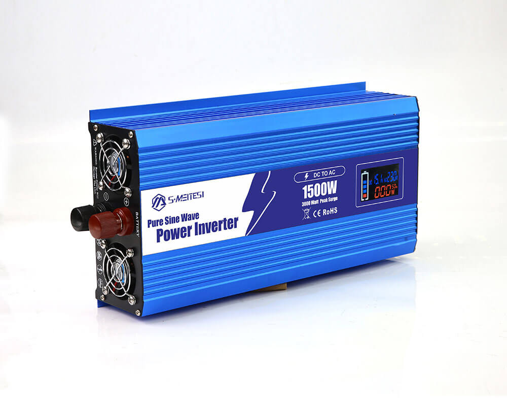 LSP1500-1500W Intelligent LCD Pure Sine Wave DC 12V 24V To AC 110v 220V Power Inverter