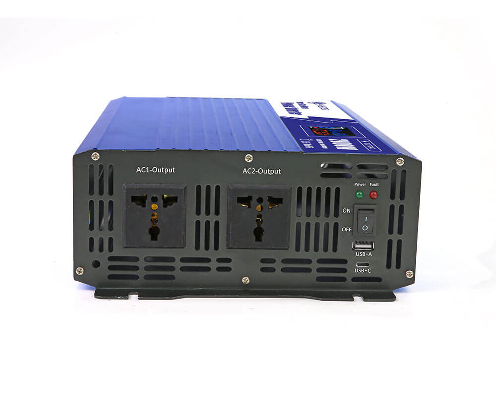 LSP2000-2000W Intelligent LCD Pure Sine Wave DC 12V 24V To AC 110v 220V Power Inverter