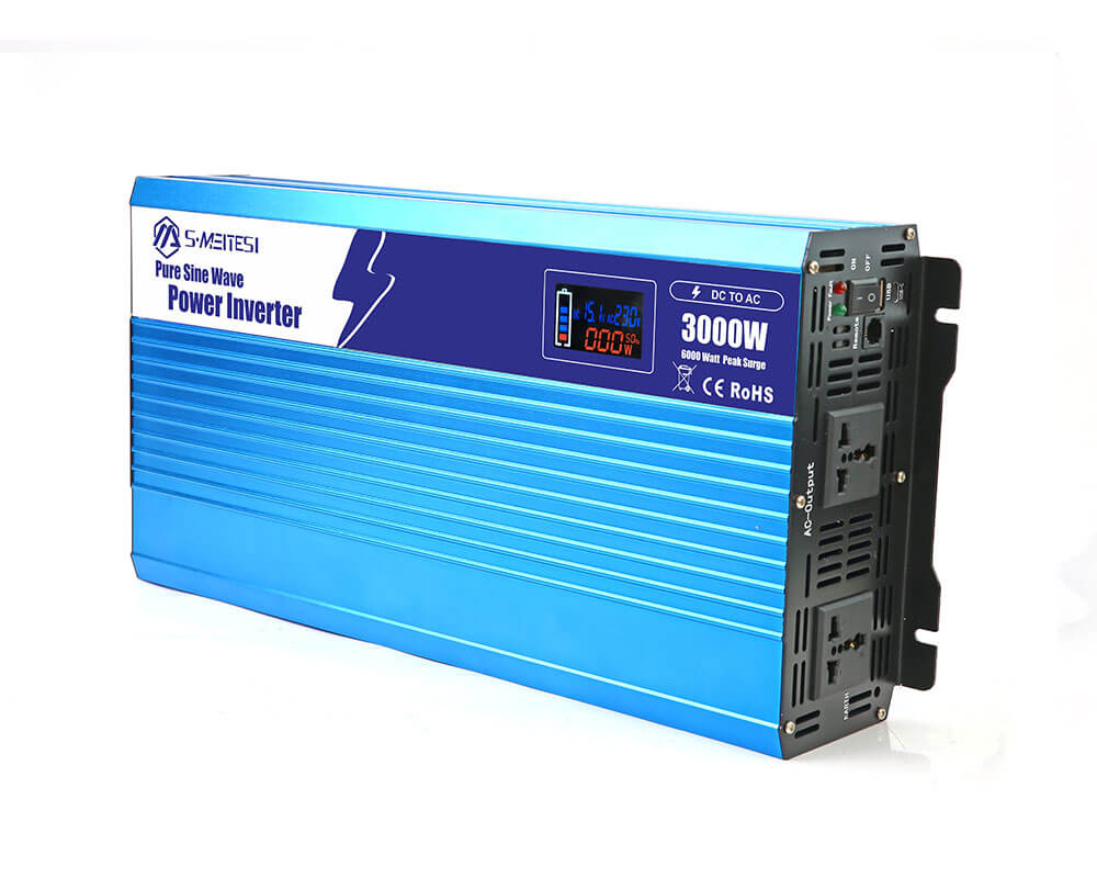 LSP3000-3000W Intelligent LCD Pure Sine Wave DC 12V 24V To AC 110v 220V Power Inverter