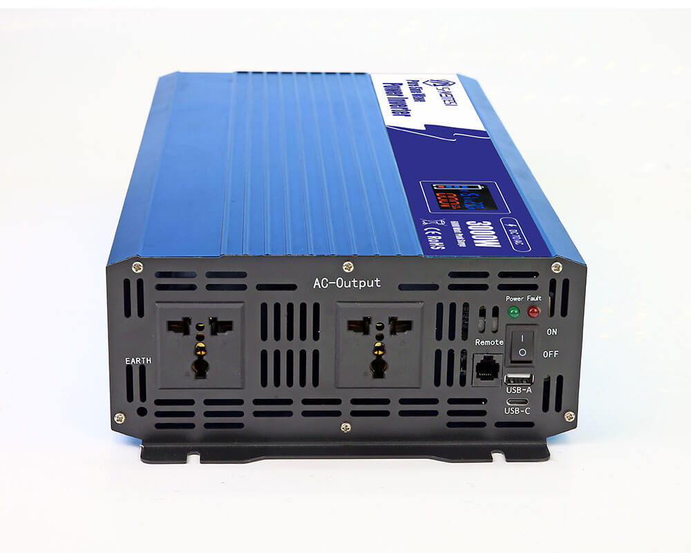 LSP3000-3000W Intelligent LCD Pure Sine Wave DC 12V 24V To AC 110v 220V Power Inverter