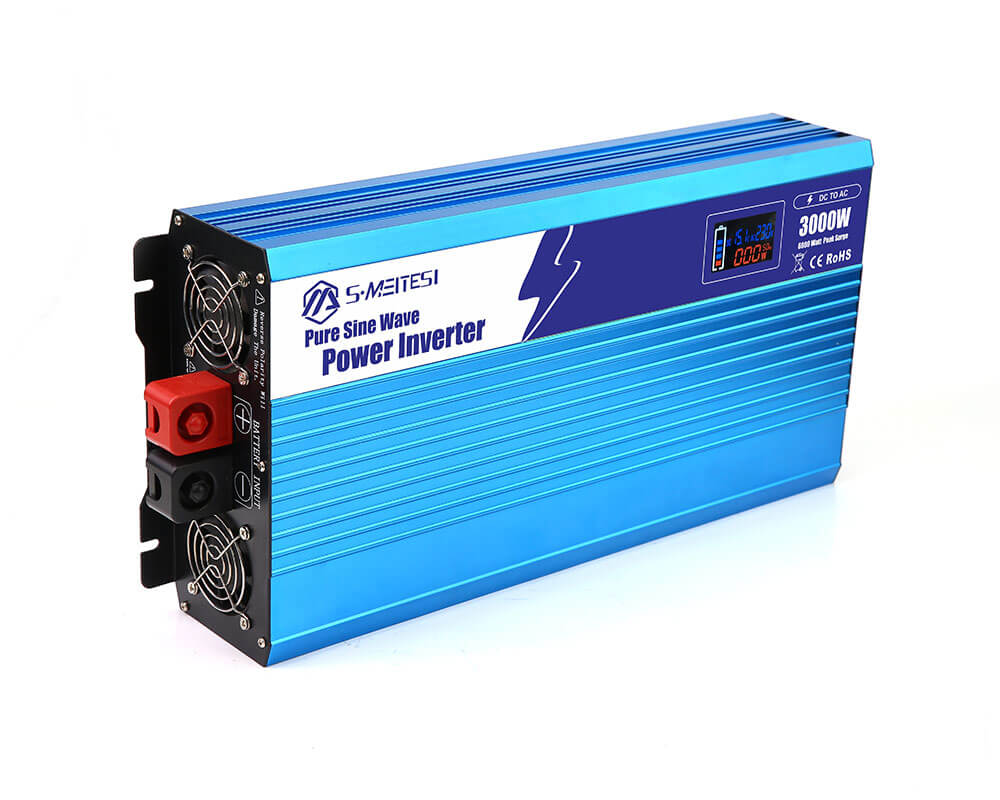 LSP3000-3000W Intelligent LCD Pure Sine Wave DC 12V 24V 48V To AC 110v 220V Power Inverter